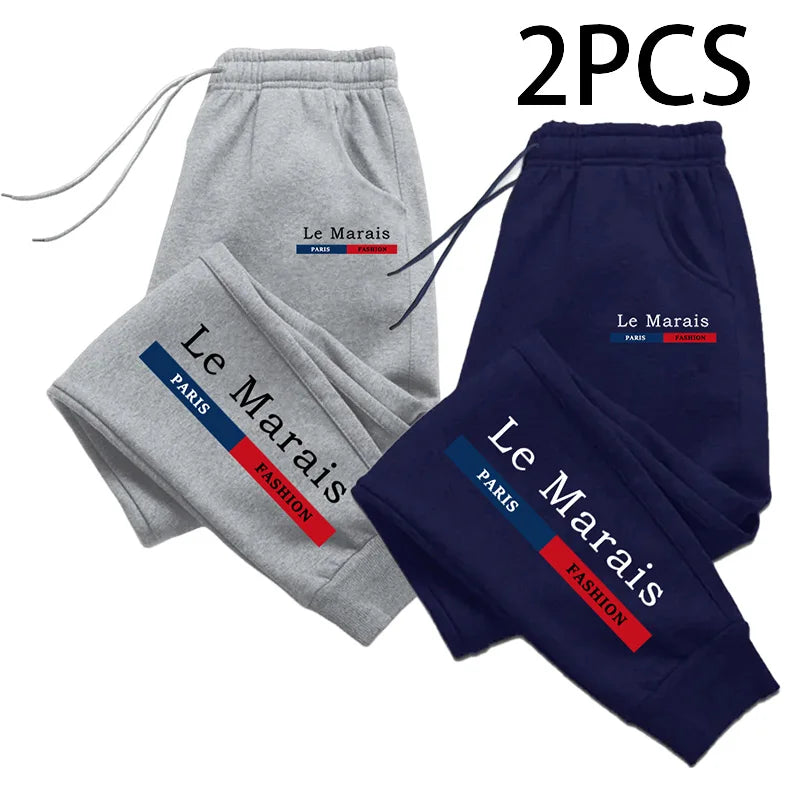 Lot 2 Joggers Homme Paris Le Marais - Automne Hiver Chaud Confort
