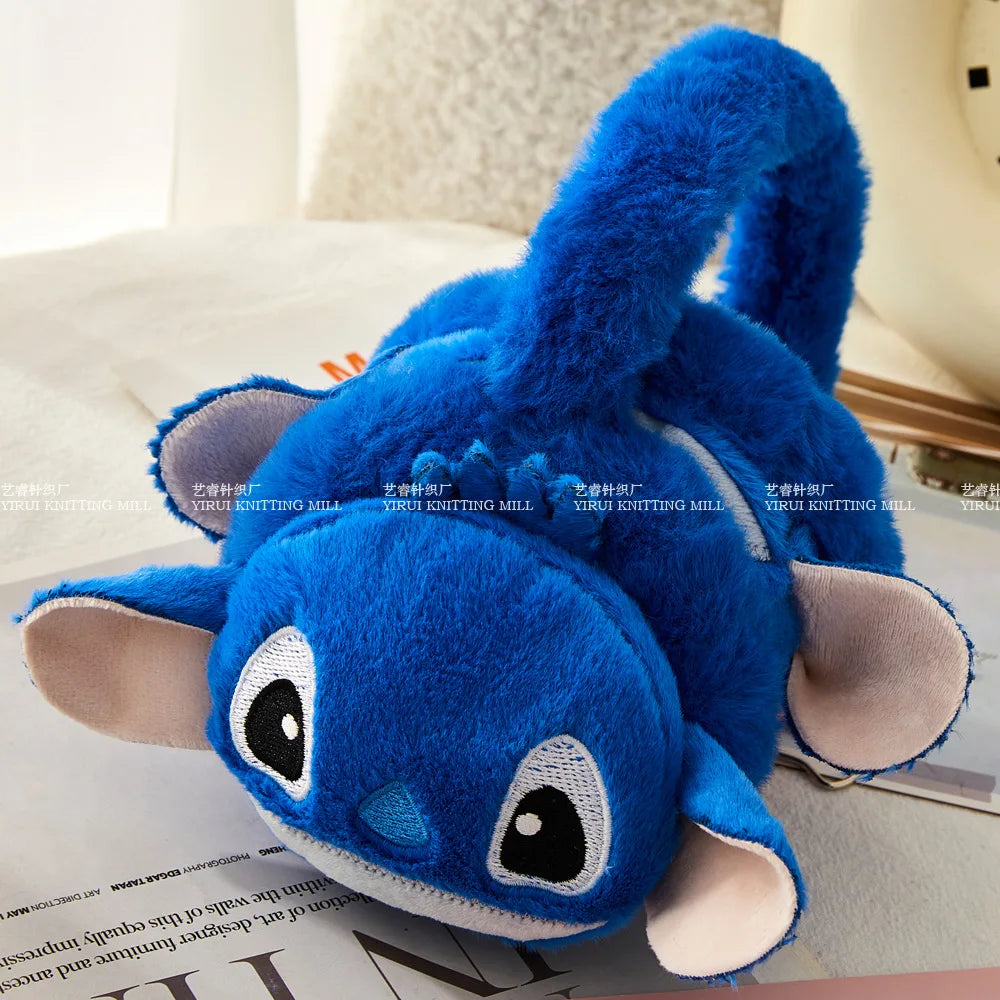 Cache-Oreilles Enfant Disney Stitch Peluche - Protège-Oreilles Chaud Hiver Garçon Fille Outdoor Cadeau
