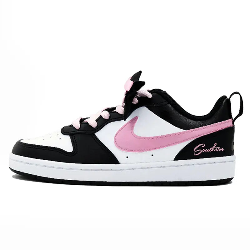 Nike Court Borough – Baskets Femme Rose Violet Étoile Design Unique