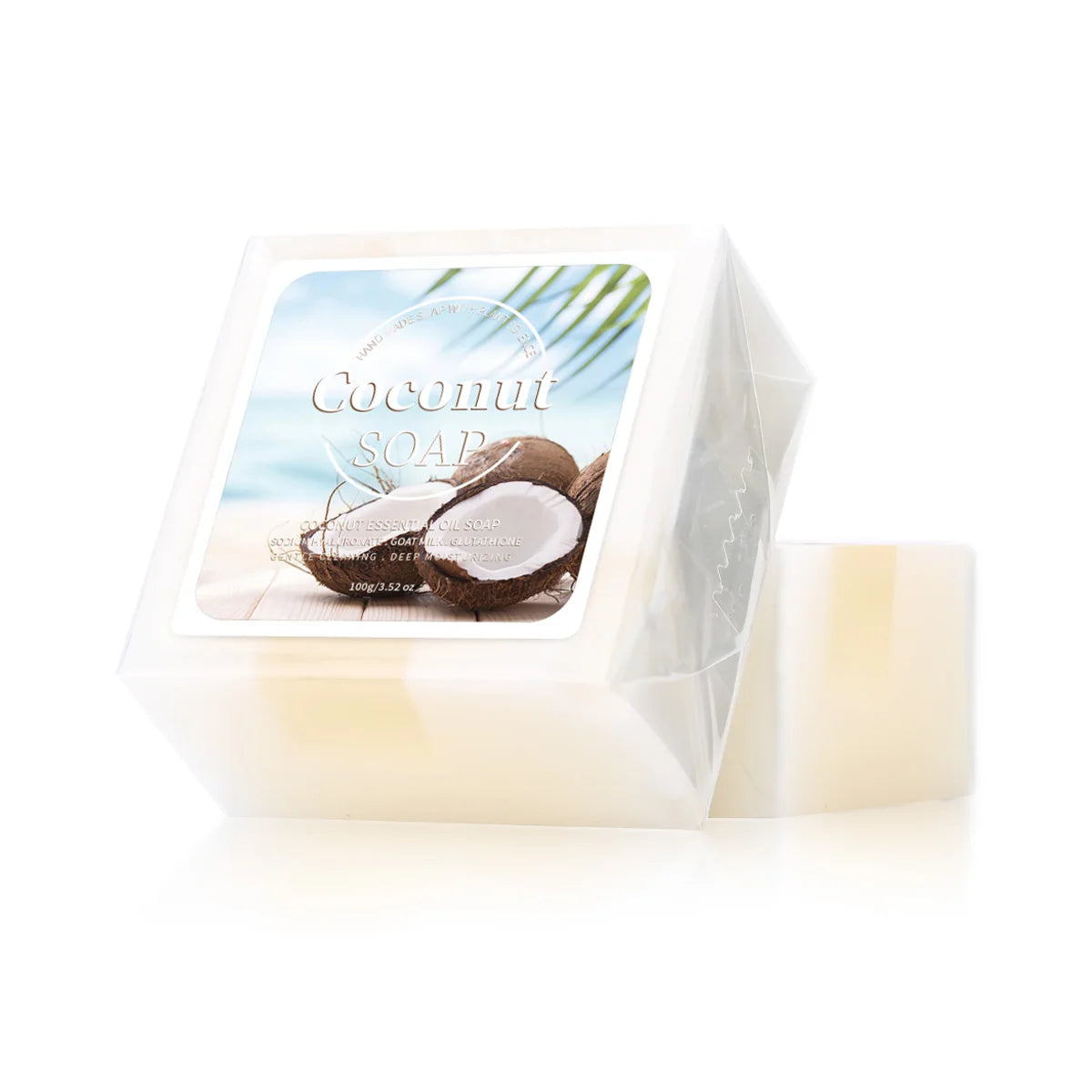 Savon Artisanal Lait de Coco Bio 100g - Soin Visage Anti-Acné Naturel Pur