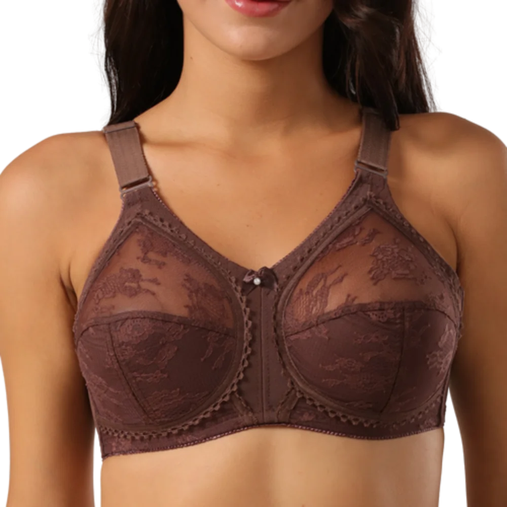 Soutien-Gorge Grande Taille Femme - Lingerie Dentelle Chiffon Sans Armature | Bralette Sexy Translucide