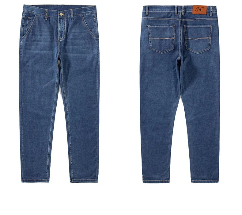 Jean Lyocell Ultra-Léger Homme - Coupe Large Droite Été 2026