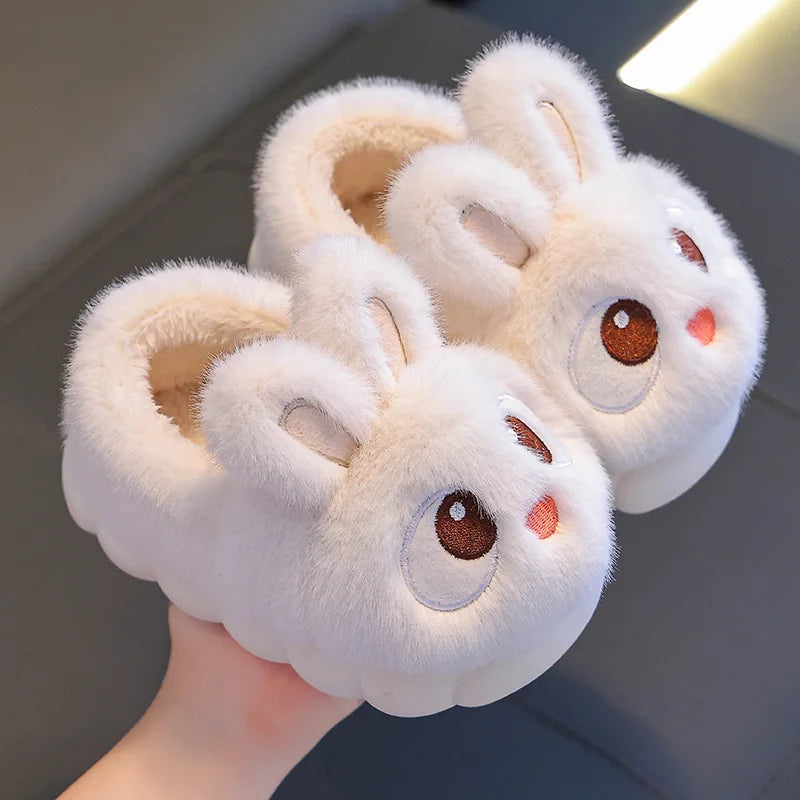 Chaussons Lapin Enfant Fourrés Hiver