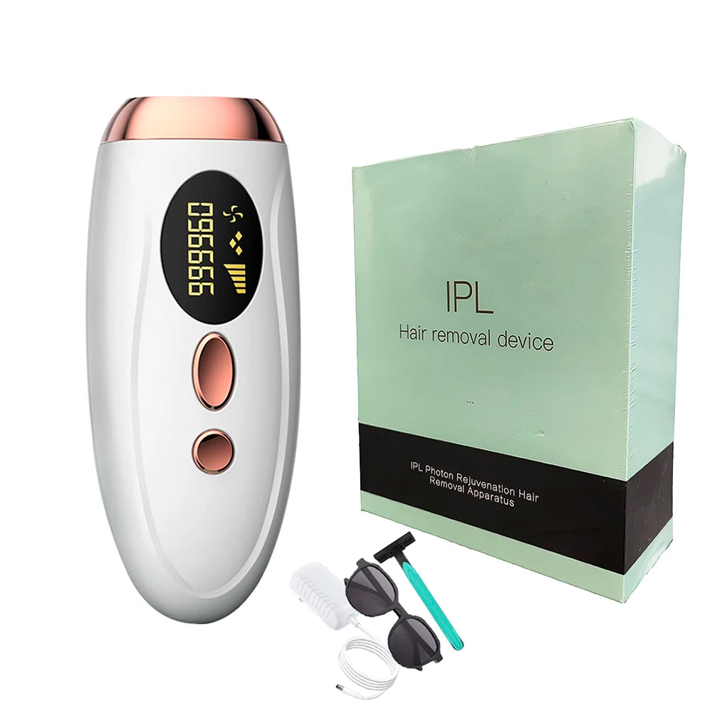 Épilateur IPL Laser Femme 999,999 Flashs - Épilation Permanente Indolore LCD Display