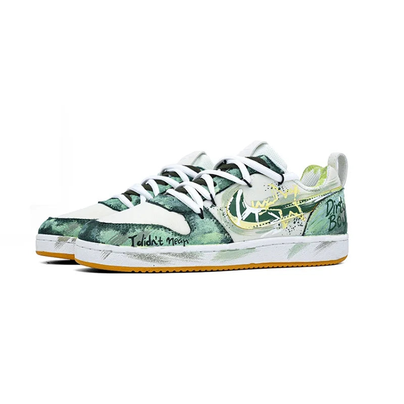 Nike Court Borough PRM – Baskets Homme Graffiti Déconstruit Édition Party Star