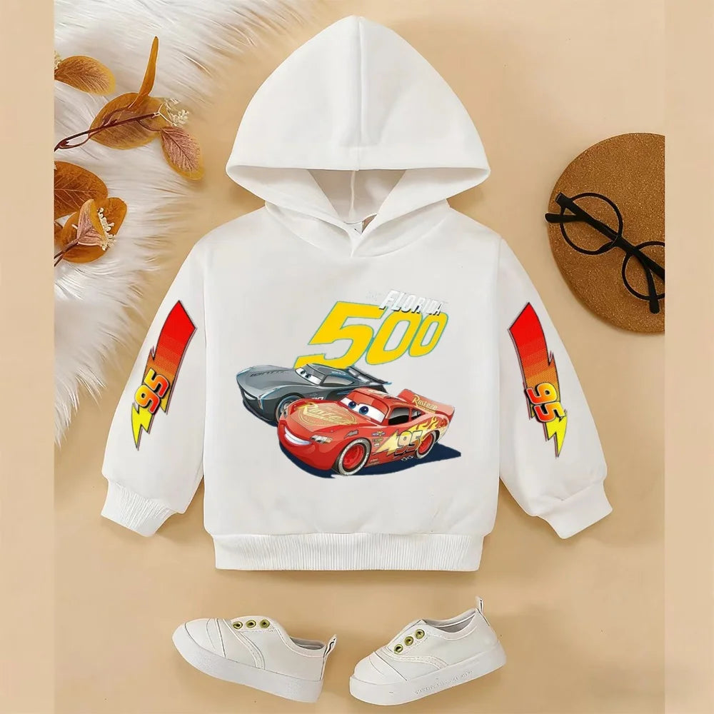 Sweat à Capuche Enfant Disney Cars Printemps Automne - Fashion 3-14 Ans Garçon Fille
