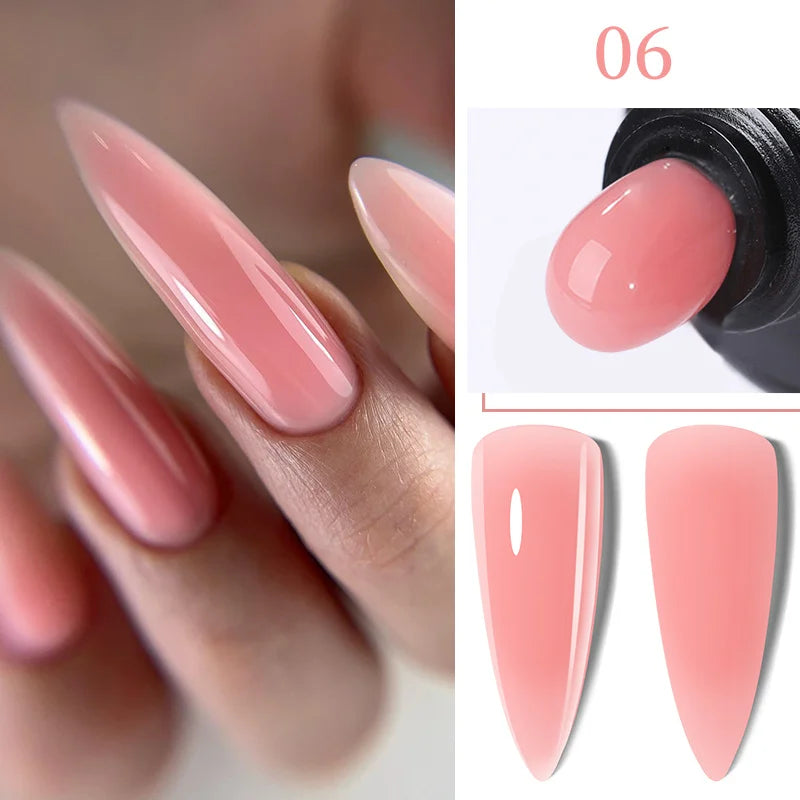 Gel Extension Ongles Paillettes LILYCUTE 15ml - Vernis Semi-Permanent UV Construction Nail Art
