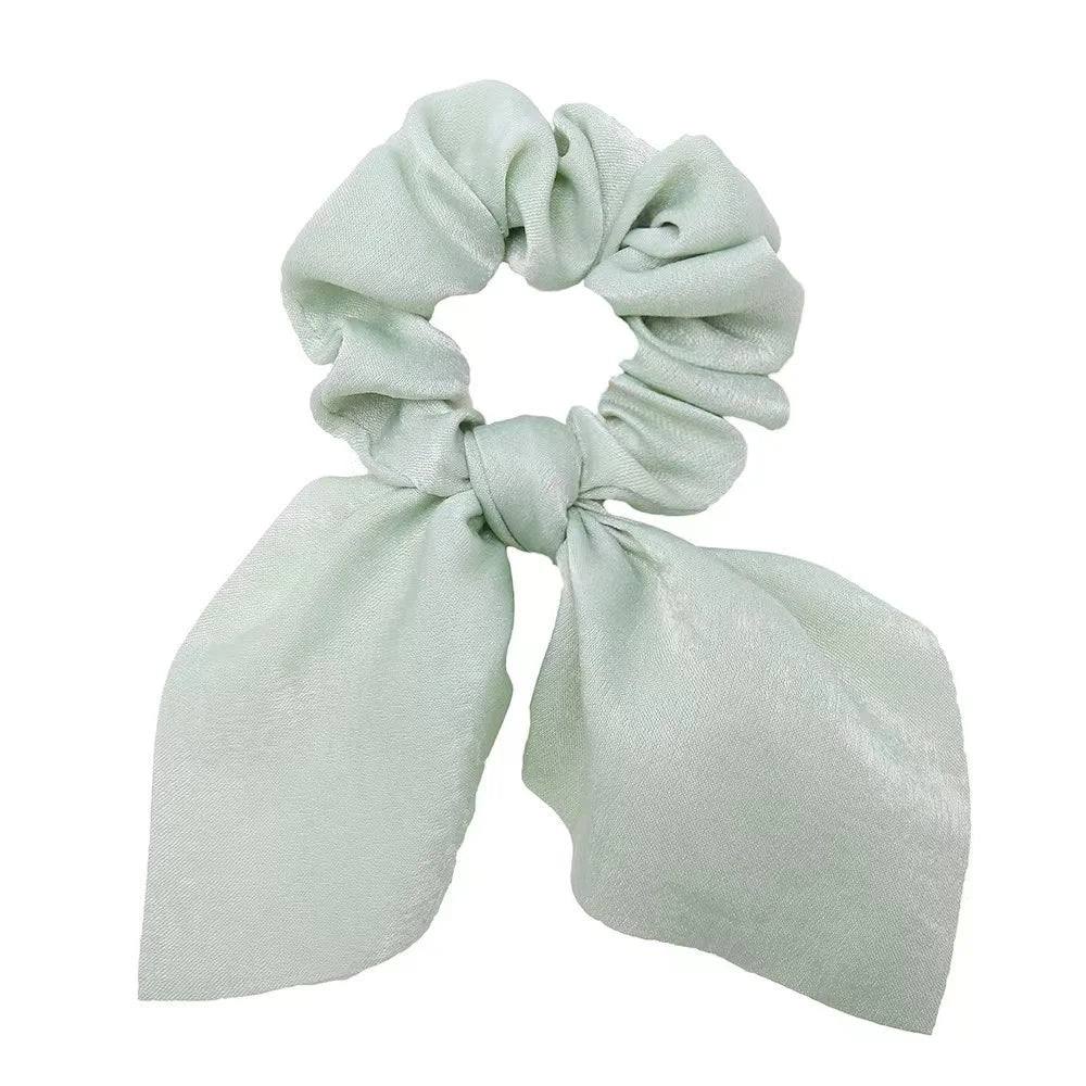 Lot Chouchous Nœuds Femme Fille - Élastiques Cheveux Imprimé Floral Queue de Cheval Accessoires