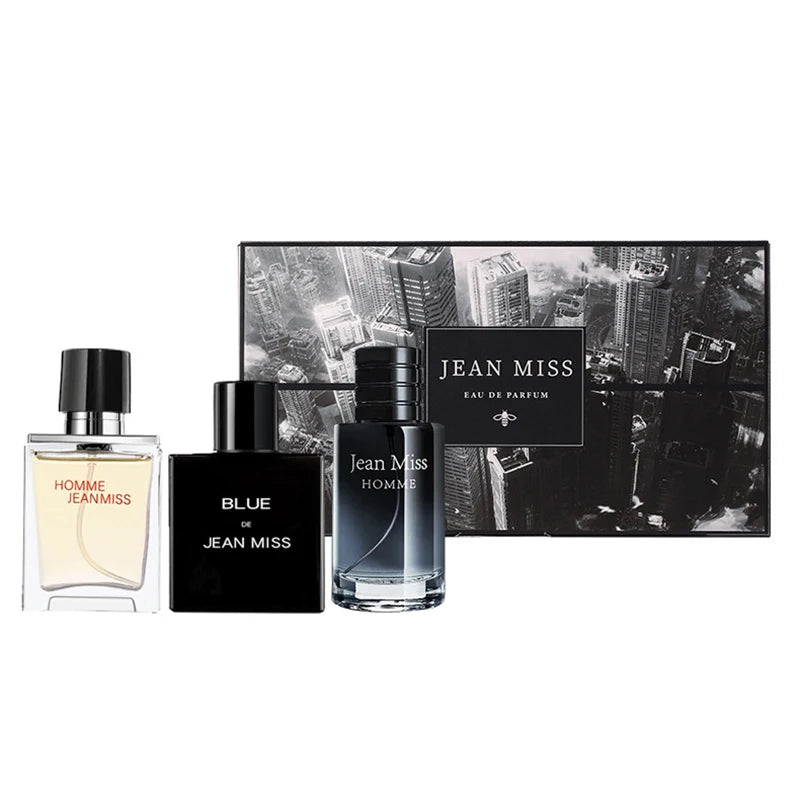 Coffret Cadeau Parfum Homme 3 Pièces 90ml - Eau de Cologne Longue Durée Fascination