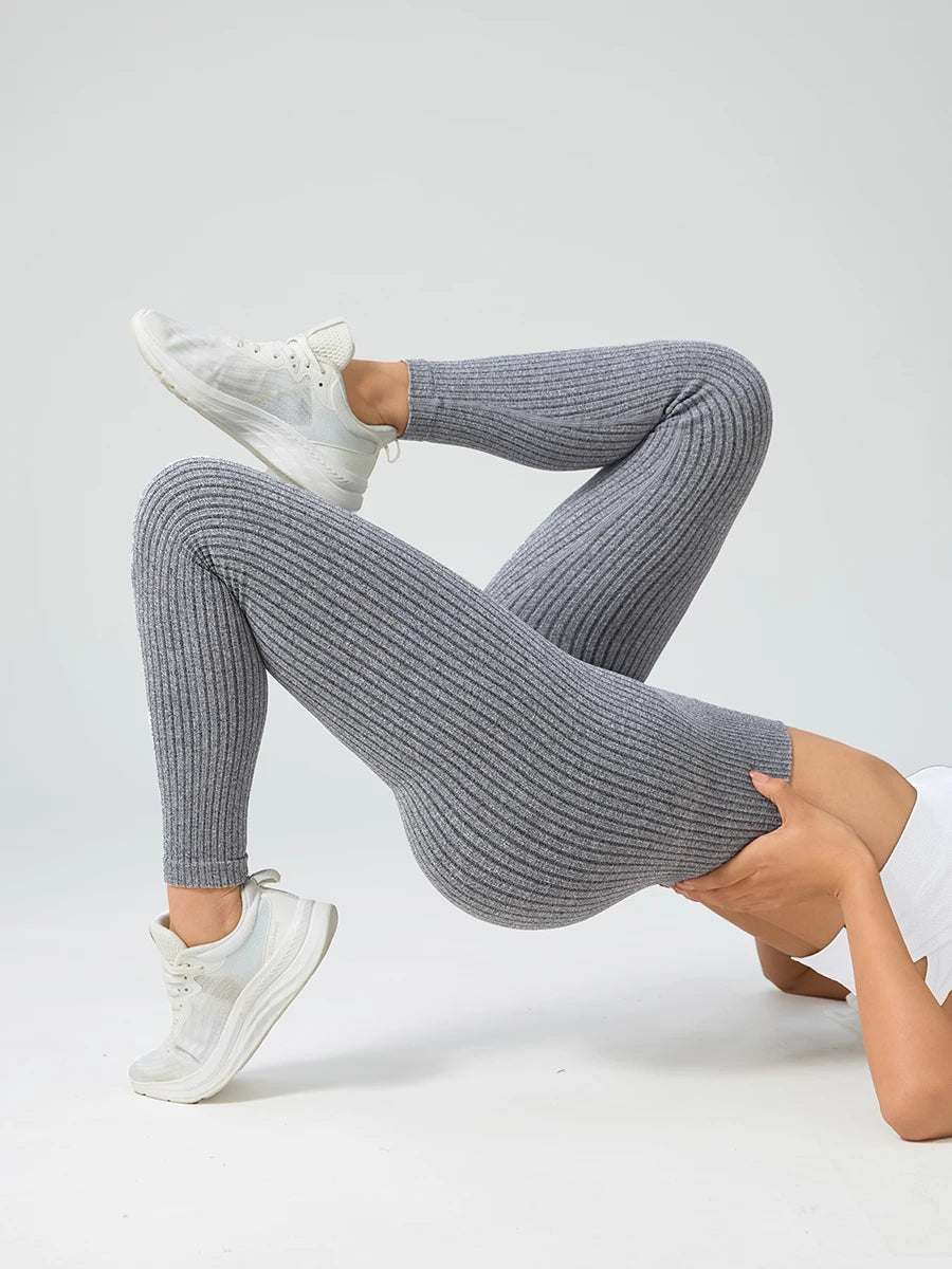 Legging Femme Sport Seamless Contrôle Ventre - Yoga Gym