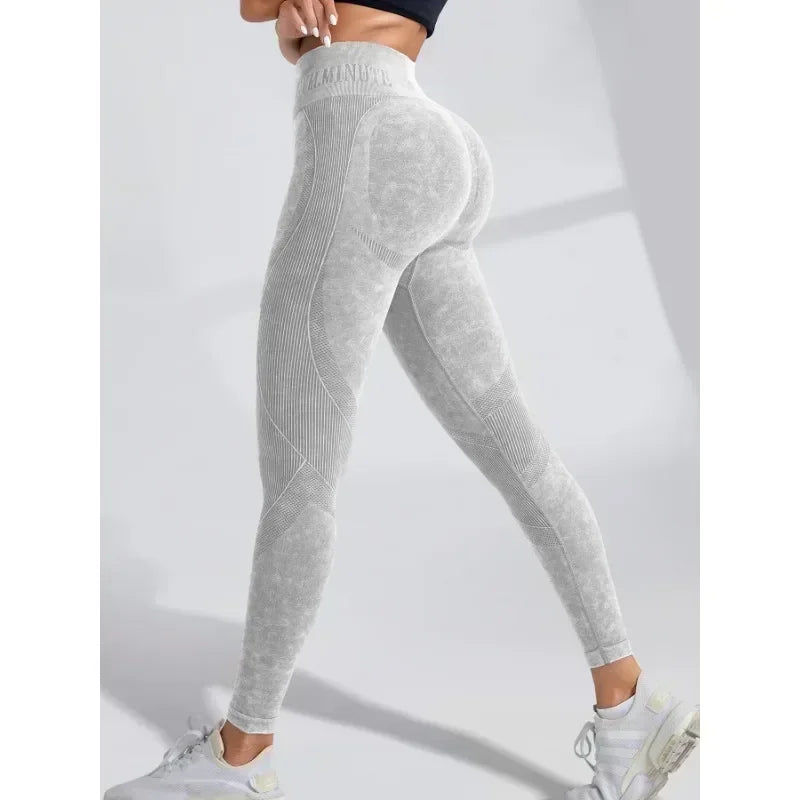 Legging Yoga Femme Taille Haute Seamless - Hip Lifting Sport Gym Running Tight