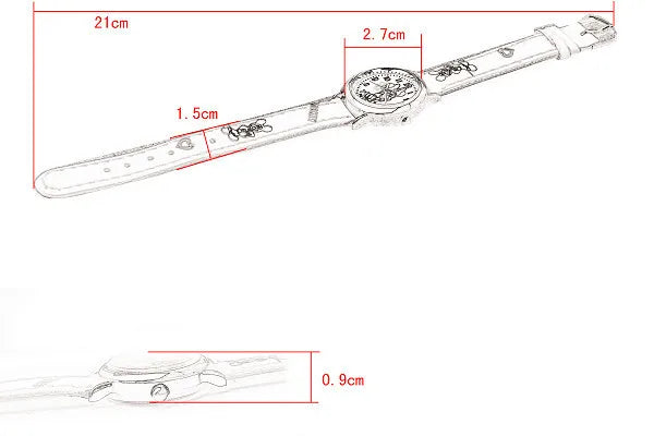 Montre Enfant Mickey Mouse Disney - Montre Quartz Cartoon Garçon Fille Cuir PU Cadeau