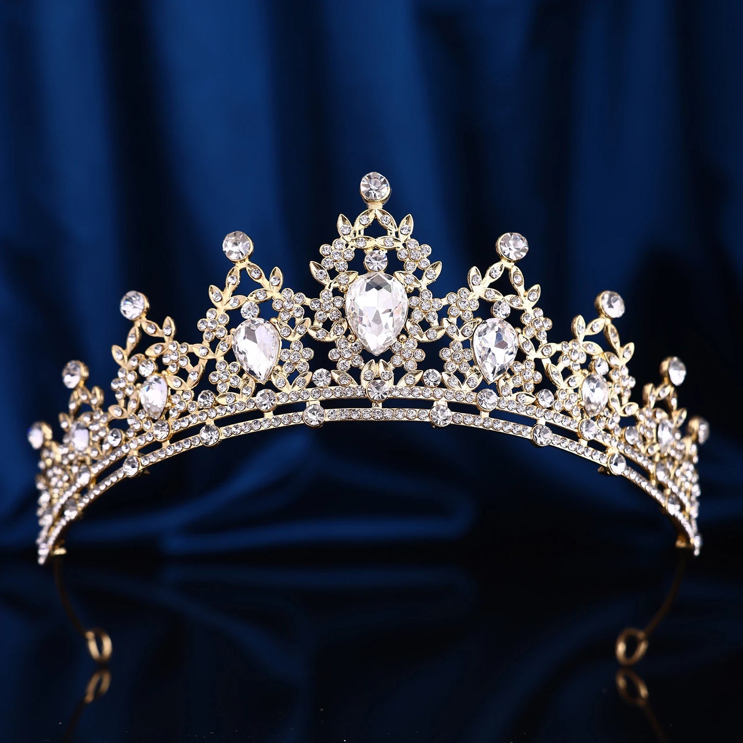 Couronne Baroque Strass Rétro Ajourée - Accessoire Fête Anniversaire Halloween Photo