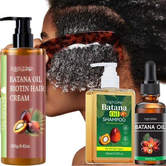 Shampooing et Après-Shampooing Huile Batana Bio - Soin Cheveux Abîmés Nourrissant | Anti-Chute Antipelliculaire