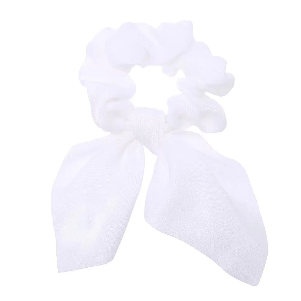 Lot Chouchous Nœuds Femme Fille - Élastiques Cheveux Imprimé Floral Queue de Cheval Accessoires