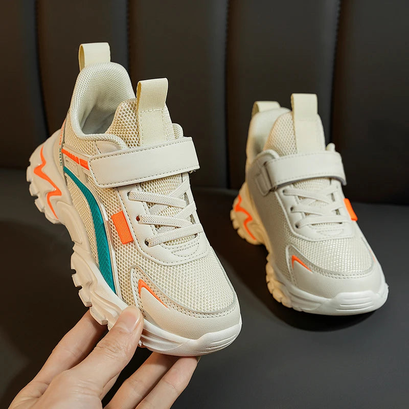 Baskets Enfant Légères - Chaussures de Sport Respirantes Antidérapantes