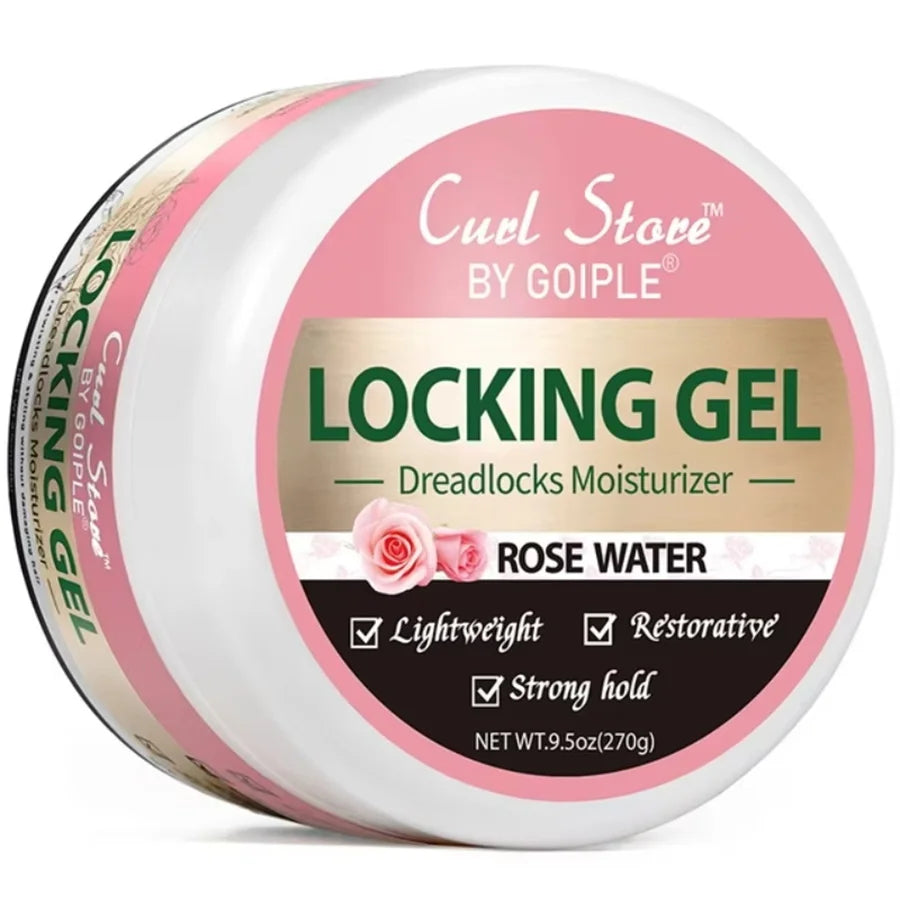 Gel Coiffant Tresses Dreadlocks 270g - Fixation Forte Non Gras Hydratant Eau de Rose Twist Lock Conditionneur
