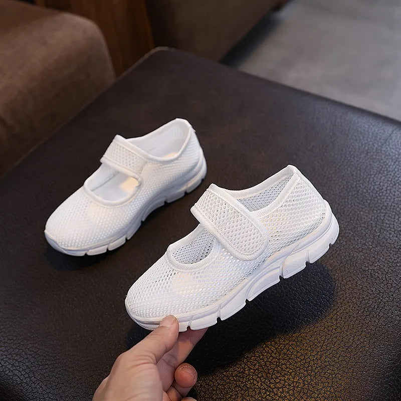 Sandales Enfant Été Respirantes Noires - Chaussures Légères Antidérapantes  7-12 ans