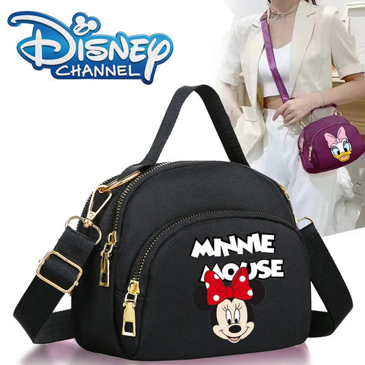 Sac à Bandoulière Disney Mickey Mouse fille- Grand Sac Cartoon Imprimé Crossbody Capacité