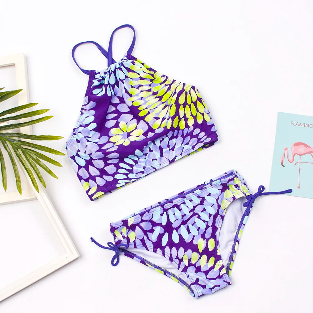 Maillot de Bain Bikini Fille Multicolore - Ensemble 2 Pièces Été