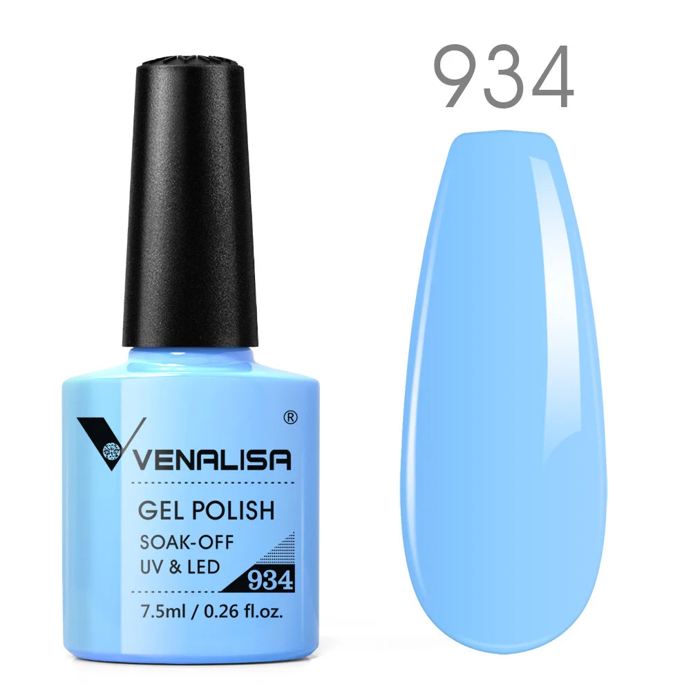 Vernis Gel Ongles Paillettes Réfléchissantes VENALISA - Néon Couverture Complète UV Manucure Nail Art
