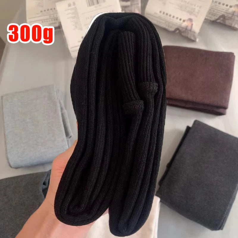 Collants Femme Fashion Gris Tricotés Pression - Automne Hiver Taille Haute Élastiques Streetwear Stocking 2026 Basic Pantyhose