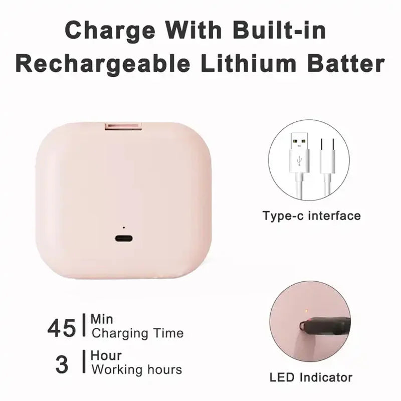 Miroir de Maquillage Compact Lumineux Pliable Grossissant 2X Portable de Poche pour Voyage