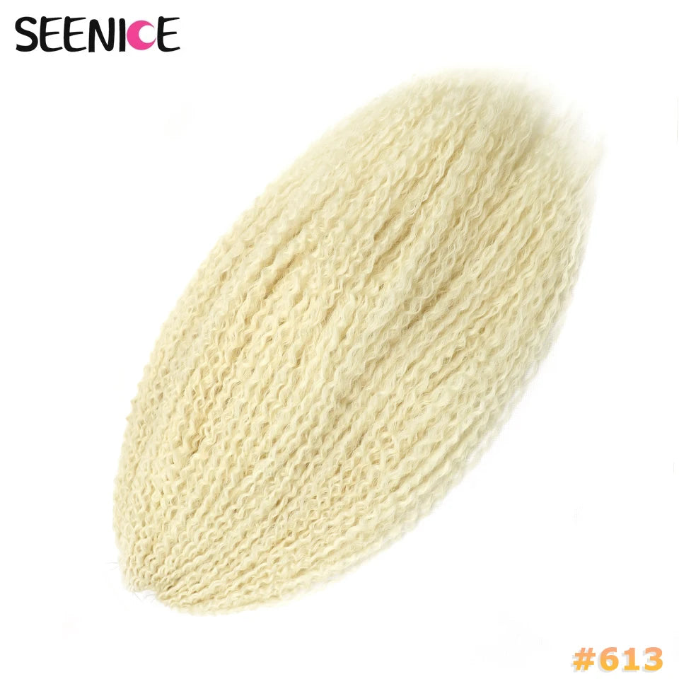 Extension Crochet Brazilian Braids Afro Curls - Mèches Tresses Synthétiques Kinky Curly Africaines Ombré Rose pour Femmes