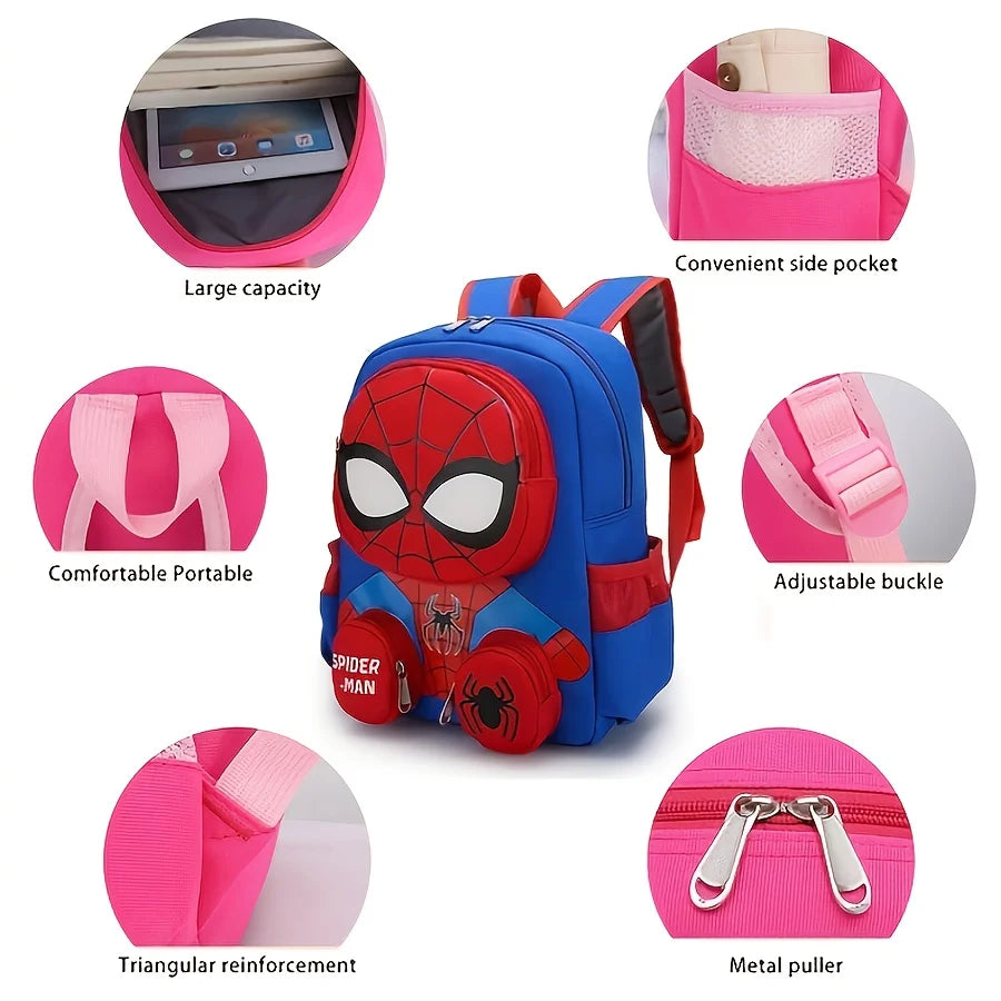 Sac à Dos Spiderman Disney - Grande Capacité Pliable Extérieur Enfant