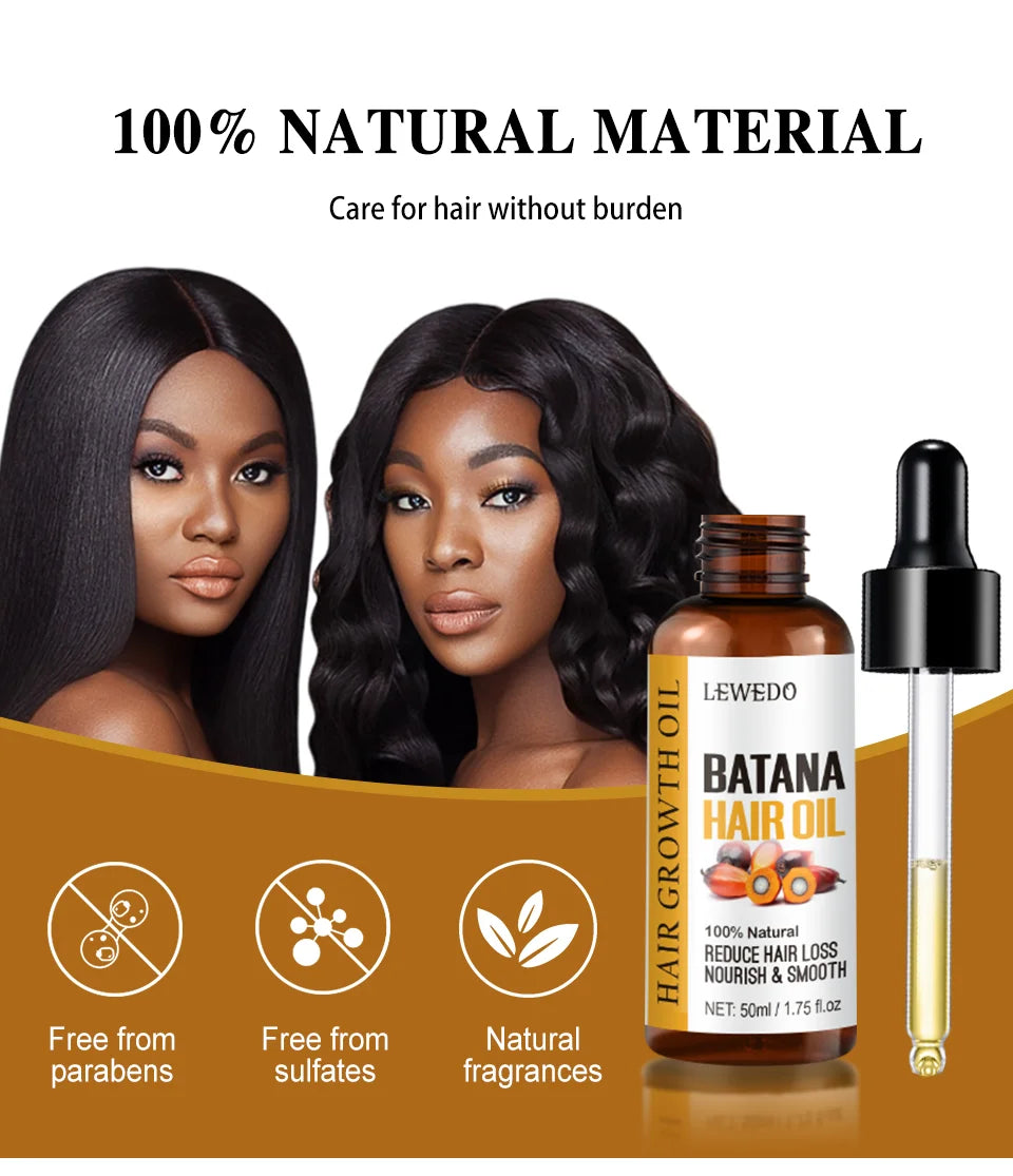 Huile Sérum Batana Croissance Cheveux Rapide - Huile Essentielle Anti-Chute Soin Beauté Réparation Naturelle Cheveux Abîmés