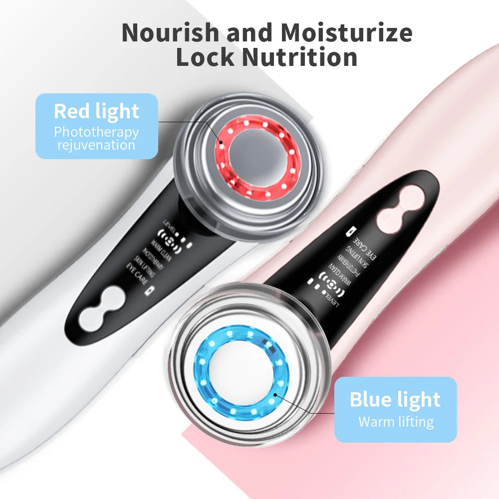 Appareil Beauté EMS Micro Courant Lifting Visage - LED Vibration Anti-Rides