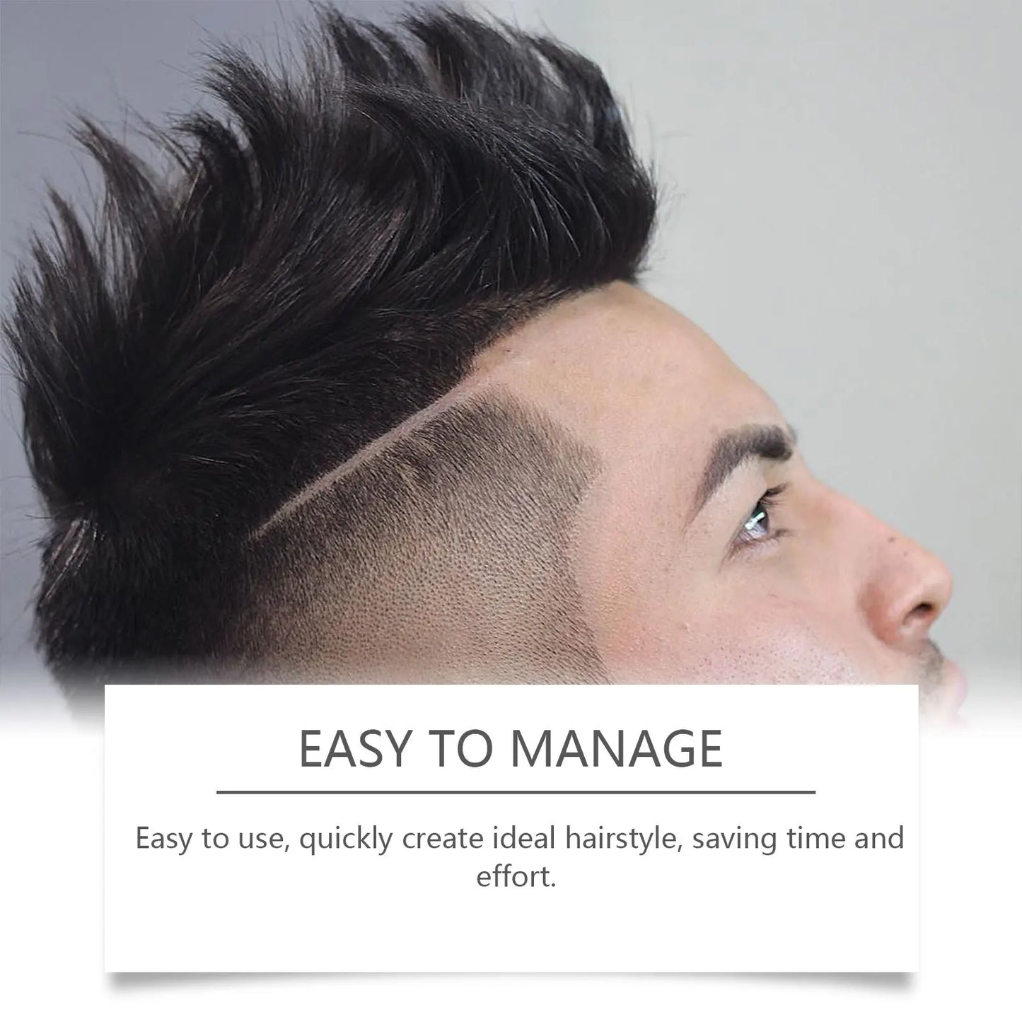 Cire Coiffante Huile Coco Homme - Fixation Forte Contrôle Ondulations Non Grasse Réduit Frisottis Restaure Modelage Pommade