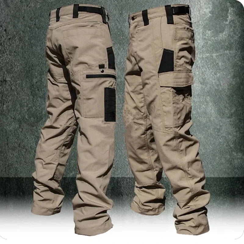 Pantalon Homme Travail Cargo - Multi-Poches Résistant Outdoor Jogging Tactique Printemps-Automne