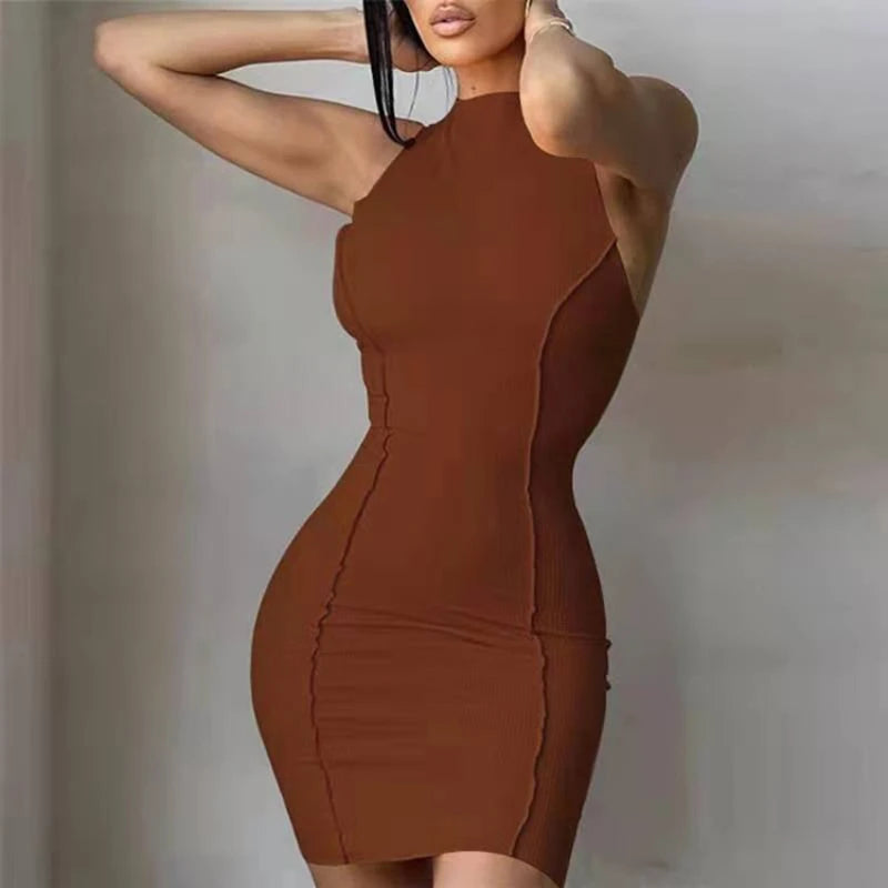 Robe Mini Femme Wrap Moulante - Robe Été Sexy Épaule Dénudée Streetwear