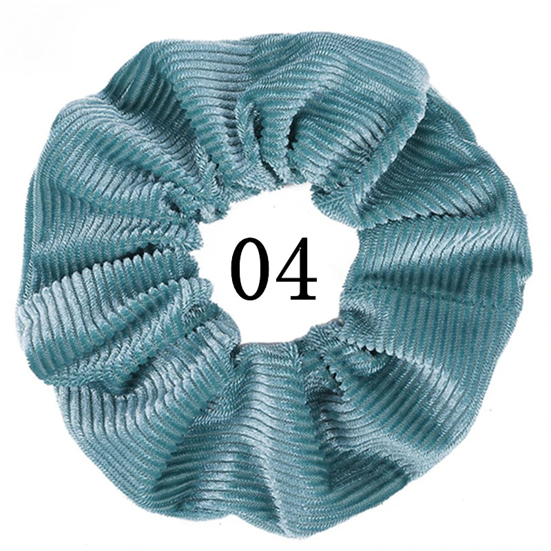 Lot 10/6/1pc Chouchous Cheveux Velours Femme - Élastiques Bandeau Couleur Unie Noir Accessoires Cheveux Doux