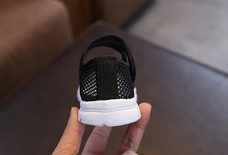 Sandales Enfant Été Respirantes Noires - Chaussures Légères Antidérapantes  7-12 ans