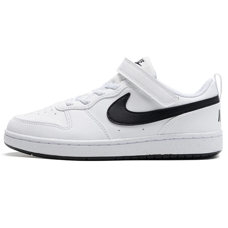 Baskets Enfant Nike Court Borough Low Recraft – Cuir, Velcro, Basse, Casual