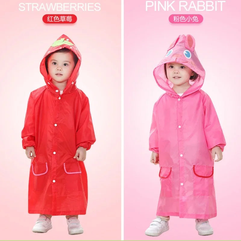 Imperméable enfant cartoon - Style animaux pour garçons et filles