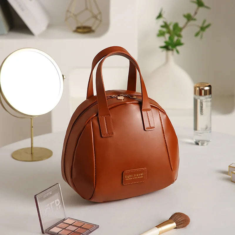 Organisateur de Maquillage Trousse de Toilette Femme Pochette de Rangement Luxe, Sac Cosmétique, Sac Organisateur de Voyage avec Zip