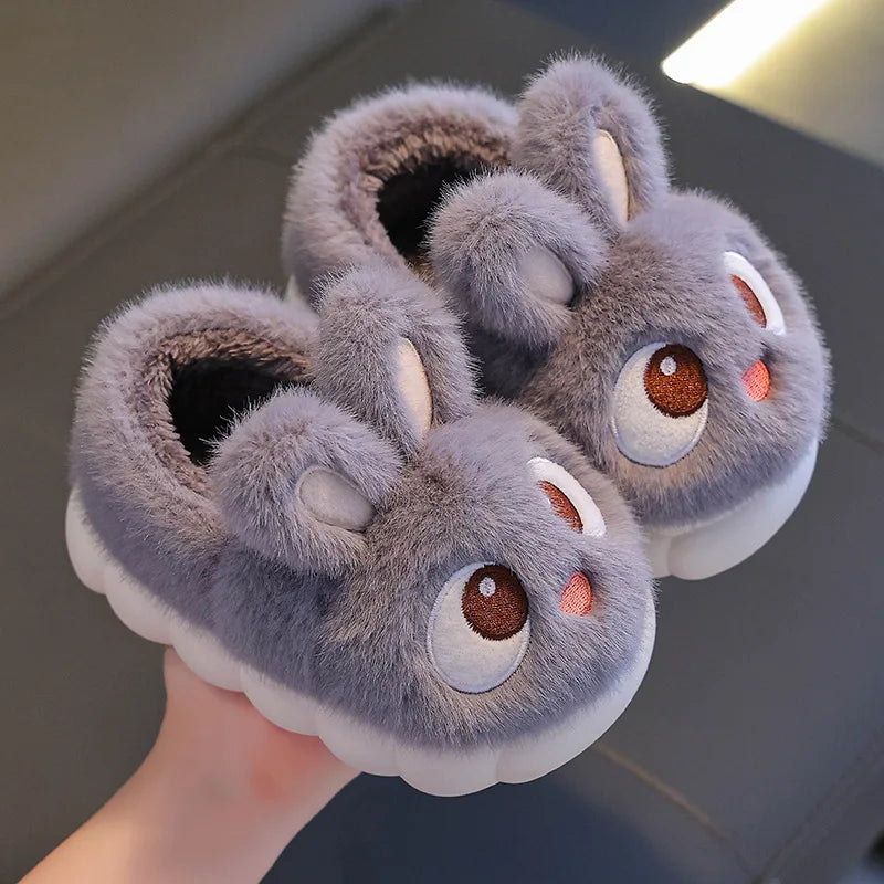 Chaussons Lapin Enfant Fourrés Hiver