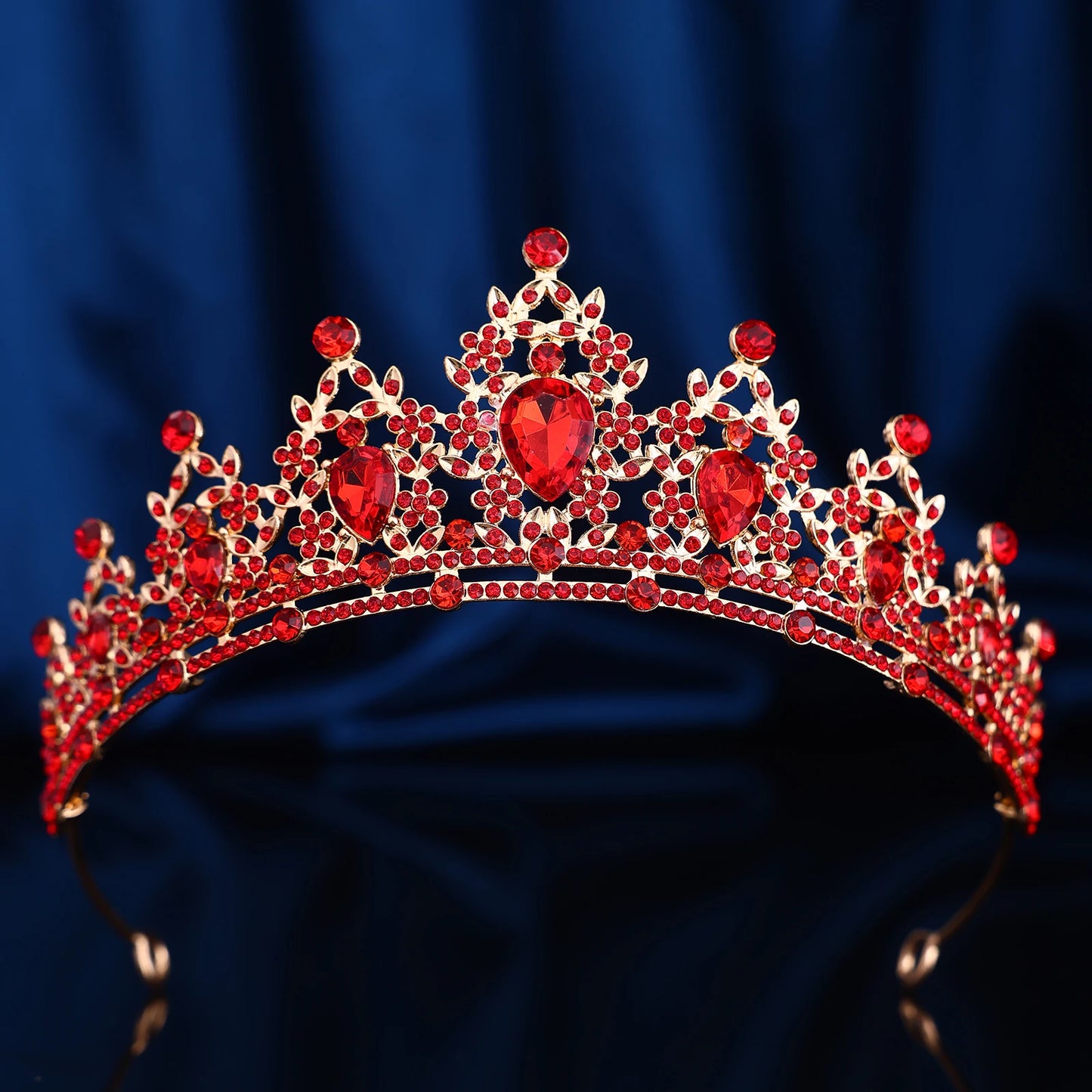 Couronne Baroque Strass Rétro Ajourée - Accessoire Fête Anniversaire Halloween Photo