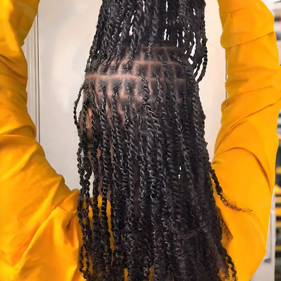 Mèches Cheveux Humains Afro Kinky Péruviens - Dreadlocks Extensions Locs Réparation Tressage Twist