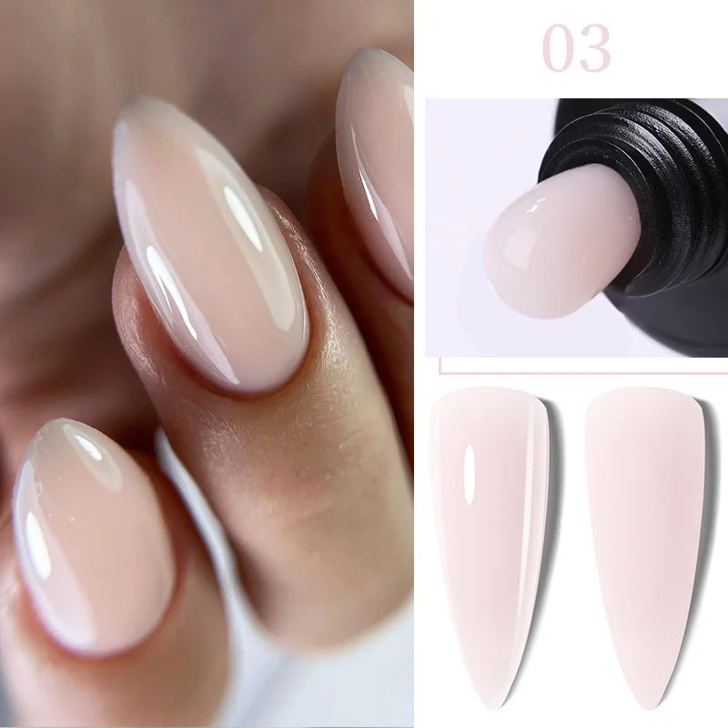 Gel Extension Ongles Paillettes LILYCUTE 15ml - Vernis Semi-Permanent UV Construction Nail Art