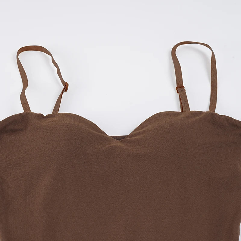 Combinaison Short Femme Bustier - Jumpsuit Sexy Sans Manches Y2K Streetwear Été