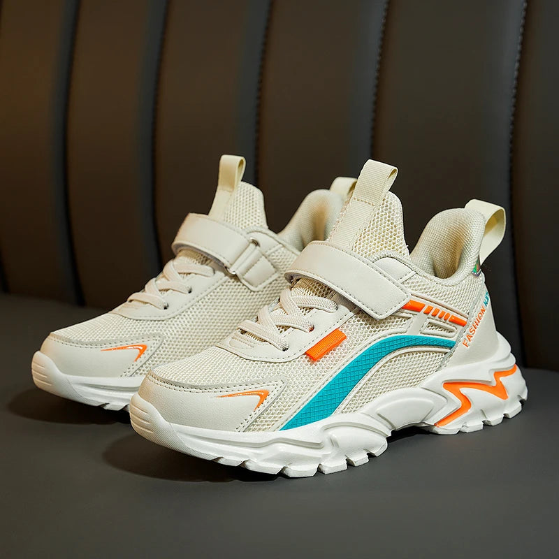 Baskets Enfant Légères - Chaussures de Sport Respirantes Antidérapantes