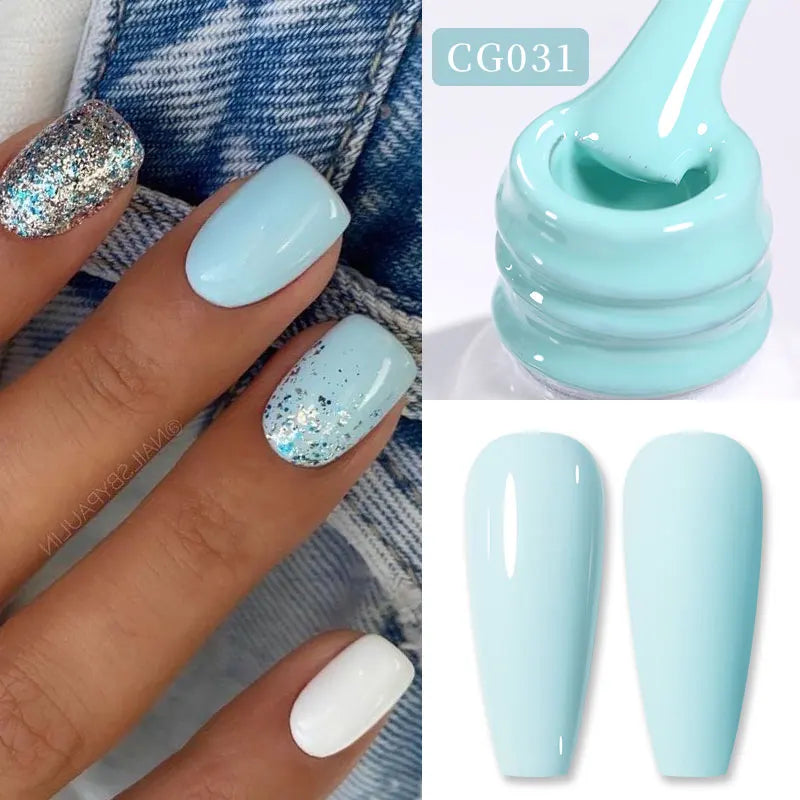 Vernis Gel BORN PRETTY Noir Jelly Nude 10ml - 74 Couleurs Translucide Semi-Permanent UV LED Nail Art DIY Maison