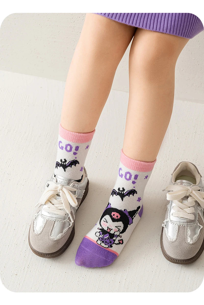 Lot de 5 Paires Chaussettes Spider-Man Garçon - Chaussettes Tube Coton Héros | Automne Hiver Enfant