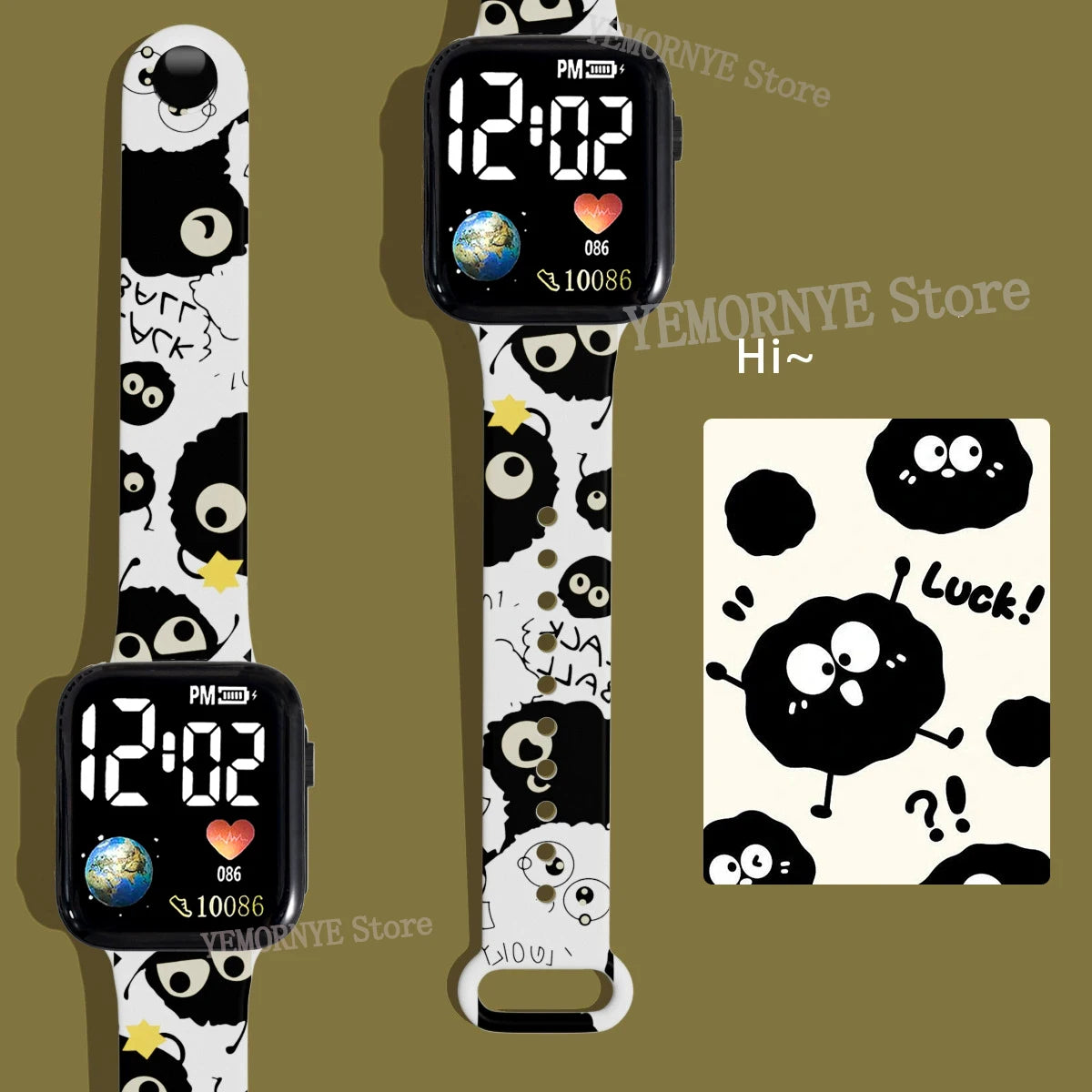 Montre Digitale Enfant Disney Stitch & Lio - LED Cartoon Imprimé Cadeau Anniversaire Jouet