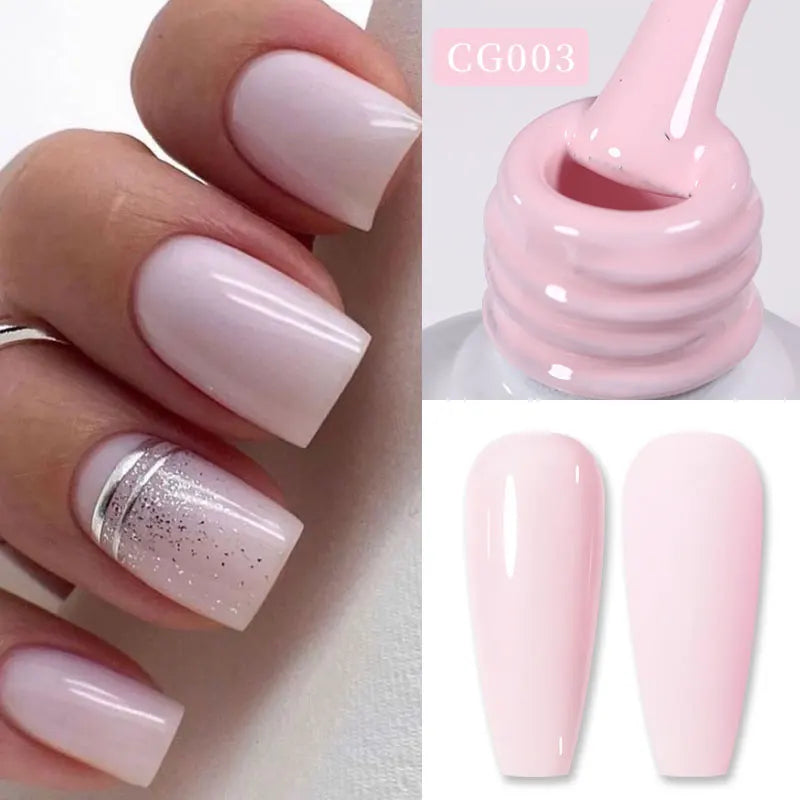 Vernis Gel BORN PRETTY Noir Jelly Nude 10ml - 74 Couleurs Translucide Semi-Permanent UV LED Nail Art DIY Maison