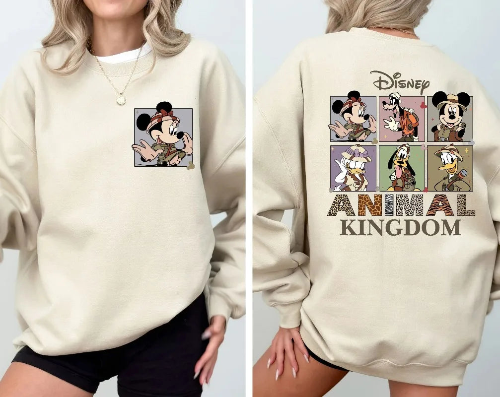 Sweatshirt Disney Animal Kingdom Mickey & Friends - Safari Mode Confortable Unisexe